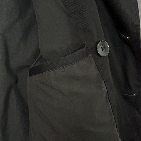 WE FASHION Amsterdam Black Belted Peacoat - Picture 10 of 12